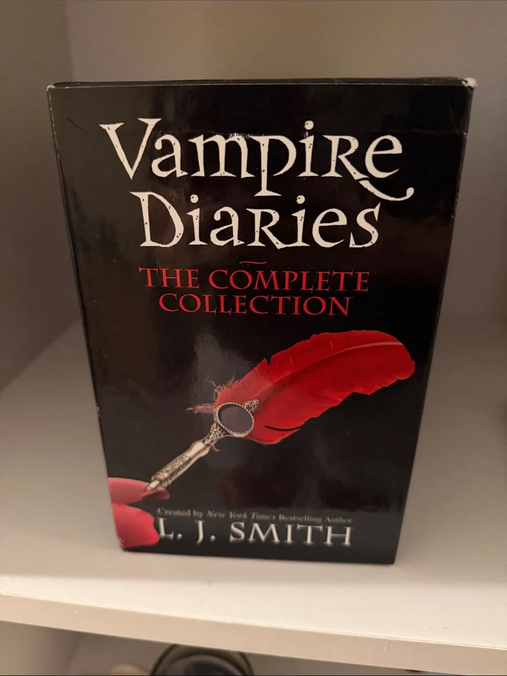 L.J. Smith Vampire Diaries Paperback Book Set - Black